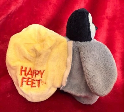 HAPPY FEET HATCHING MUMBLE PENGUIN PLUSH SOFT TOY 6" - Image 1 of 3