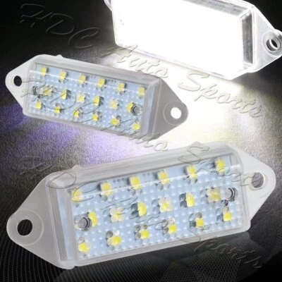 Белые светодиодные лампы для номерного знака Mitsubishi Lancer Evolution X 18-SMD 6000K - Изображение 1 из 4