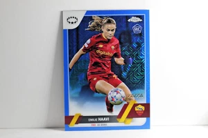 2023 TOPPS CHROME AS ROMA /250 RC BLUE MOJO EMILIE HAAVI #99 (SC18) - Picture 1 of 2