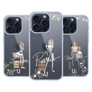 HEAD CASE FILLES DE VOYAGE ÉTUI COQUE EN GEL MOLLE POUR APPLE iPHONE TÉLÉPHONES - Photo 1 sur 10