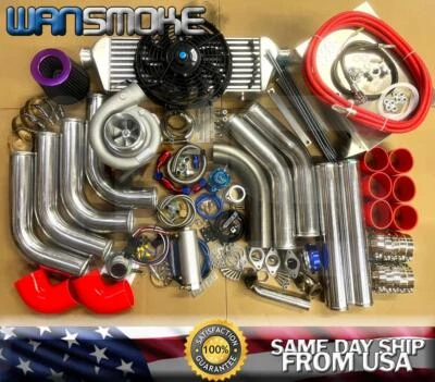 Kit turbocompresor rojo T76 para camioneta F150 Ram 1500 V8 Wrangler C/K CH Foto 1 de 4