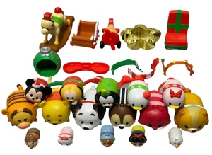 Lot of 30 Mini Tsum Tsum Figures & Christmas Accessories Advent Blind Bag - Picture 1 of 18
