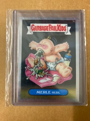 2013 garbage pail kids Chrome OS1 Rare C-Variation Merle Hurl #3c - Image 1 of 2