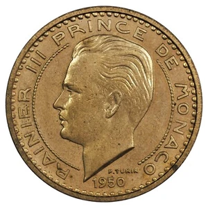 Monaco - 50 francs 1950 ESSAI Rainier III - cupro-aluminium - GadMC.141 KM.E30 - Imagen 1 de 2