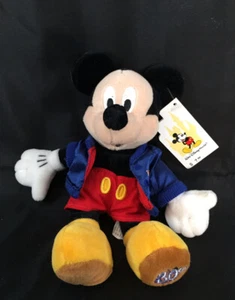 Walt Disney World 30. Jahrestag Mickey Sitzsack Plüsch 8 Zoll Neu mit Etikett - Bild 1 von 5