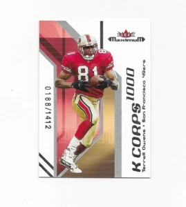 2002 Fleer Maximum K Corps #24 Terrell Owens /1412 SAN FRANCISCO 49ERS - Foto 1 di 1