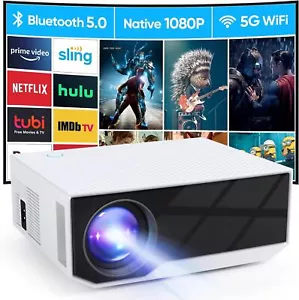 VIDEOPROIETTORE WIELIO GC06 FULL HD HDMI WIFI BLUETOOTH USB 1080P PORTATILE - Foto 1 di 6