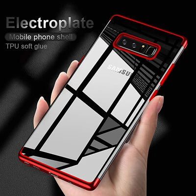 Cover Samsung Note 9 Custodia Originale Electroplating Trasparente Tpu Slim - Immagine 1 di 4