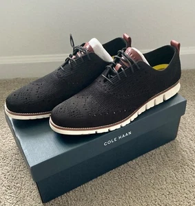 Cole Haan ZeroGrand Stitchlite Oxfords Black Ivory Size 13 M C24948 - Picture 1 of 7