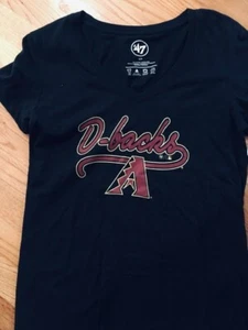 NEW w/ tags Women's AZ Diamondbacks shirt size small black short sleeve - Picture 1 of 2