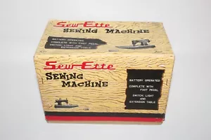 VINTAGE SEW-ETTE CHILD SEWING MACHINE BATTERY OPERATED WITH BOX & INSTRUCTIONS* - Picture 1 of 9