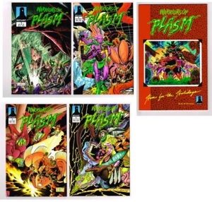 WARRIORS OF PLASM #1,2,3,5 & HOME FOR THE HOLIDAYS #1 DEFIANT COMICS LOT 1993 - Picture 1 of 4
