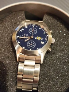 Rare Brand New Mens Fosters Grand Prix Chrono Quartz Date Watch. New🔋Unworn - Picture 1 of 18