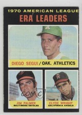 1971 Topps League Leaders Diego Segui Jim Palmer Clyde Wright #67 HOF