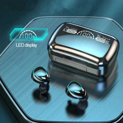 TWS Wireless Earbuds Bluetooth 5.1 Waterproof Headset Headphones With Power Bank - Image 1 of 4