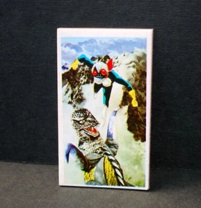 Vintage Menko Card Kamen Rider originale anni 70 Kaiju Monster Tokusatsu Masked Ride - Foto 1 di 4