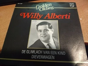 SINGLE WILLY ALBEETI/DE GLIMLACH VAN EEN KIND/DIEVENWAGEN/ USED BUT GOOD - Imagen 1 de 2