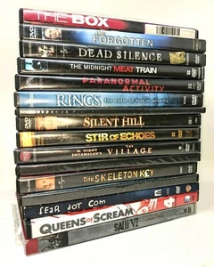 Lot of 16 DVD Horror Thriller Scary Movie Night Saw Scream Fear Ring Skeleton  - Picture 1 of 1
