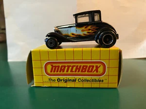 1979 Matchbox Superfast Model "A" Ford Hot Rod MB73 schwarz mit Flamme - Bild 1 von 4