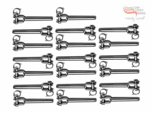 20 Pak FORK TERMINAL-3.2MM 316 STAINLESS BALUSTRADE FITTING - Picture 1 of 6
