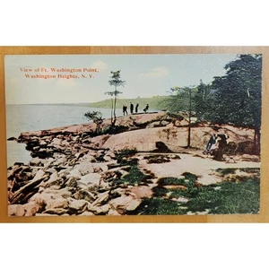 Vista de Fort Washington Point, Washington Heights, Nueva York - 1907-15 postal - Imagen 1 de 2