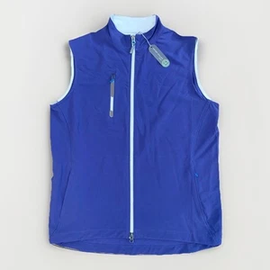 NWT Peter Millar Wind Vest Mens S Full Zip Golf Jacket Jelly Purple Lightweight - Picture 1 of 9