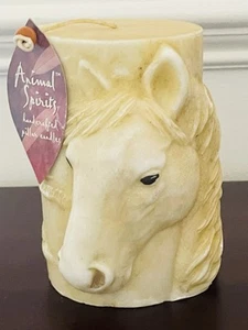 Brand New Animal Spirits 5.5" Handcrafted Horse Pillar Candle Unscented - Picture 1 of 7