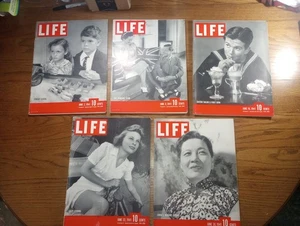 5 Life Magazine Lot Complete Month of June 1941 - 2, 9, 16, 23, 30 WW2 - Imagen 1 de 24