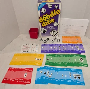 Doodle Dice Game COMPLETE Jax 2005 Makers of Sequence Family Kids Matching - Picture 1 of 17