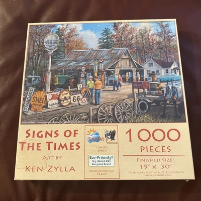 NEW SEALED SIGNS OF THE TIMES Suns Out 1000 Piece Jigsaw Puzzle Ken Zylla - Image 1 of 2