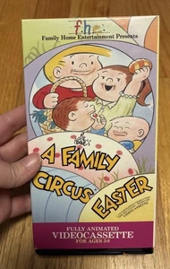VHS Bill Keane's A Family Circus Easter Animated Cartoon Tape 80s - Foto 1 di 4