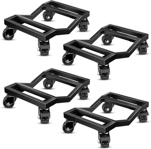 Car Dolly Set of 4 Heavy Duty Vehicle Wheel Dollies 6000 LBS Moving SUV Trailer - Picture 1 of 12