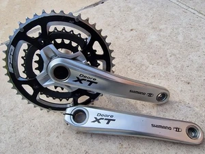 shimano deore xt m770 chainset Triple 44 32 22 175mm 9 Speed - Picture 1 of 6
