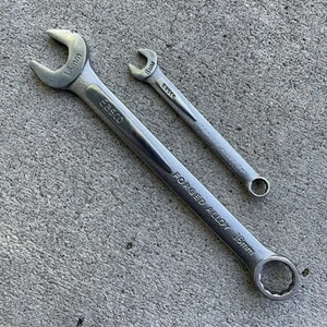 EASCO Lot Of 2 Combination Metric Wrenches 12pt 16mm 8mm Made In USA - Picture 1 of 24