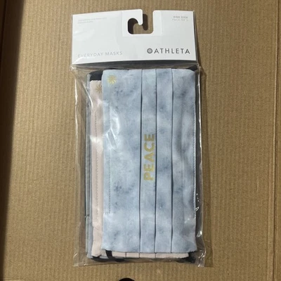 NEW ~ Athleta Adult Pleated Face Mask Everyday ~ Pack of 5  - Image 1 of 4