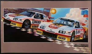Original 1988 LINCOLN MERCURY MOTORSPORTS MERKUM XR4TI Racing Poster IMSA GTO - Picture 1 of 1
