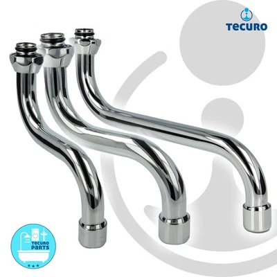 Tecuro Salida S para Grifería de Pared Sellado Cónico, Latón Cromado - Imagen 1 de 4