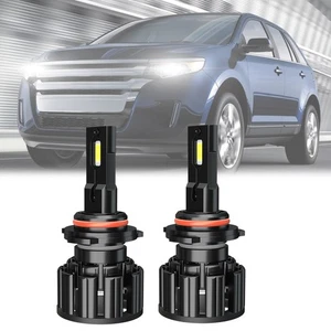 Kit de bombillas LED de haz alto/bajo para Ford Edge 2011-2014 6500K 2 piezas 9012 - Imagen 1 de 10
