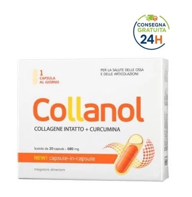 COLLANOL  20 CPS, Articolazioni Ed Ossa Sane, Collagene II, CURA COMPLETA x 20GG - Immagine 1 di 3