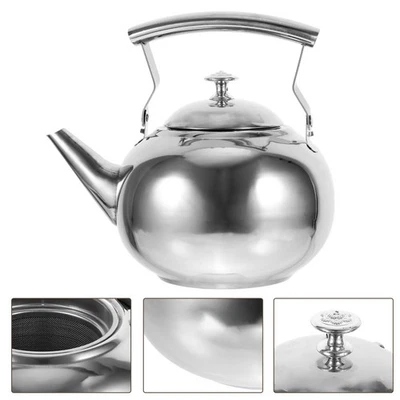  Teiera Con Infusore Bolli Bollitore Per Il Tè Acciaio Inossidabile - Immagine 1 di 4