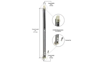 CRL FA2730GW 2730 Window Channel Balance with FS293BA Guides Attached - Picture 1 of 7