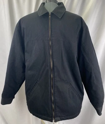 Официальная промышленная рабочая куртка мужская большая темно-синяя стеганая подкладка рабочая одежда на молнии - Изображение 1 из 4