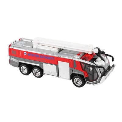 1:32 Airport Fire Truck Fire Engine Electric Die-Cast Engineering Vehicles7672 - Image 1 of 4