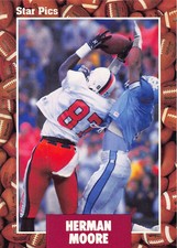 Herman Moore 1991 Star Pics 9  Virginia Cavaliers  Football Card