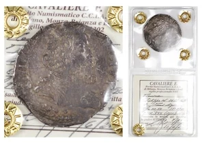 ITALIA MESSINA Filippo IV (1621-1665) Moneta da 4 Tarì  IP MP Periziata MB+ - Picture 1 of 4