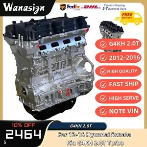 Long Cylinder Block Engine Assembly For 12-16 Hyundai Creta Kia Forte G4KH 2.0T - Picture 1 of 7