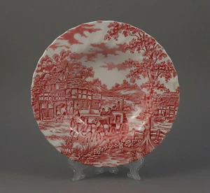 Un plato de sopa 22,5 cm "Coaching Days" de Myott England plato rojo - Imagen 1 de 3