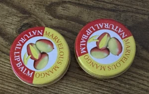 2-Pack Candy Kisses .3 oz  Sealed Tin  Marvelous Mango Flavor Natural Lip Balm - Picture 1 of 5