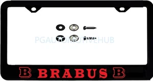 (ONE) License Plate Frame Stainless Steel Vinyl Lettering FOR Mercedes Brabus1 - Foto 1 di 3