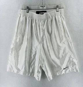 Pantalones Cortos de Baloncesto Nike Raros De Colección Deslumbramiento Sedoso Brillante Todos Blancos Talla Grande - Imagen 1 de 14